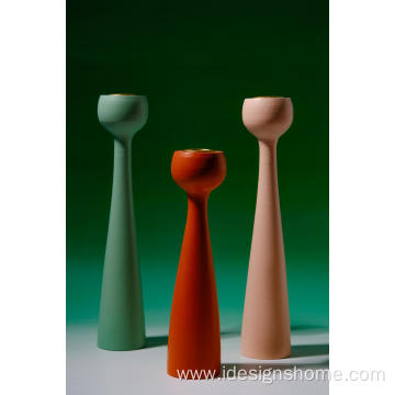 Wooden Regular Candle Holder Set